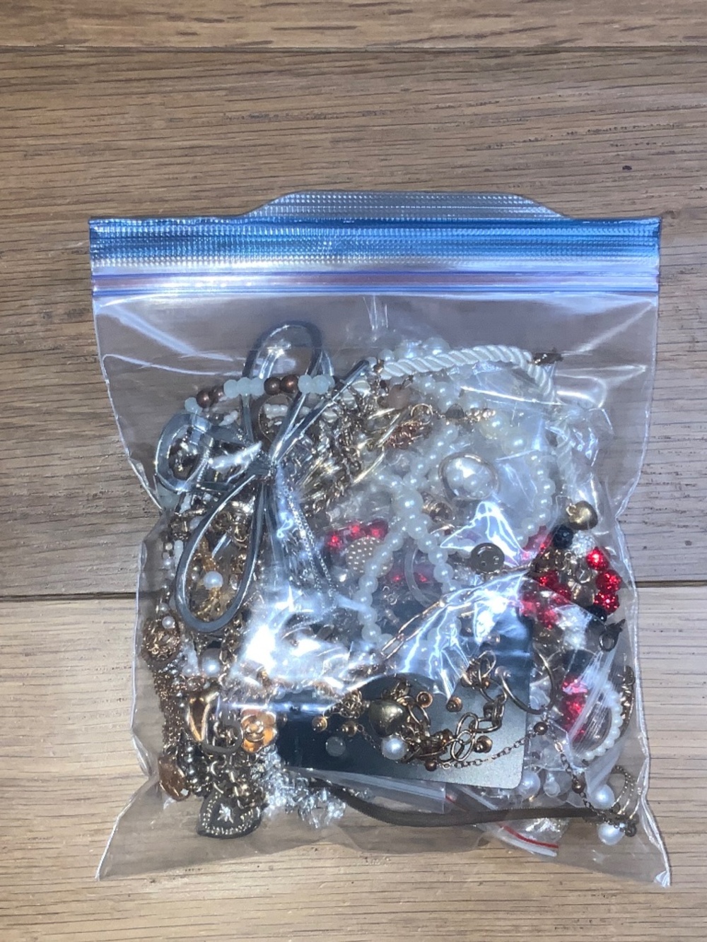 Bag of Assorted Costume Earrings, Necklaces, Bracelets and Random Jewelry